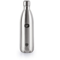 Cello Swift Stainless Steel Vacuum Insulated Flask with Screw Lid | Leak Proof | Double Walled Silver Bottle for Home, Office, Travel (34oz, Silver)