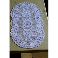 Tapestry Trading 6520W1220 12 x 20 in. European Lace Placemat, White