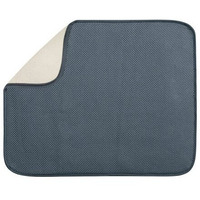 InterDesign 16 in. W x 18 in. L Blue Drying Mat