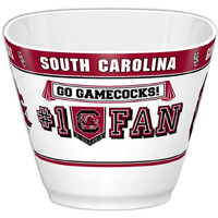 Fremont Die NCAA South Carolina Fighting Gamecocks Party Snack Bowl, 11.75  Bowl (2 Gallon), White/Team Colors