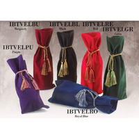 Joann Marrie Designs IBTVELRE Velvety Wine Bag - Red