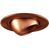 Jesco Lighting TM405AB 4-Inch Aperture Low Voltage Trim Recessed Light, Adjustable Eyeball with Step Baffle, Antique Bronze Finish