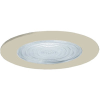 Jesco Lighting TM5507ST 5-Inch Aperture Line Voltage Trim Recessed Light, Fresnel Lens for Shower, Satin Chrome Finish