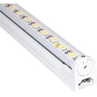 Jesco Lighting S201-24/60 LED Sleek Plus 24  Adjustable Linkable Cove Display Light Strip, 6000K Color, White Finish