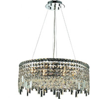 Elegant Lighting 2031D24C/RC Royal Cut Clear Crystal Maxim 12-Light Crystal Pendant, 24  x 10.5 , Chrome Finish