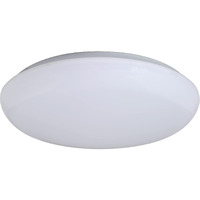 11  LED Shallow Cloud Fixture. Smooth White Diffuser with Twist and Lock on Installation. Dimmable. Damp Location