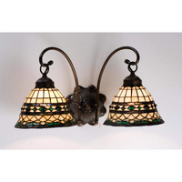 Meyda Tiffany 18530 Lighting, 18  Width, Finish: Beige Green Pbagwr Green