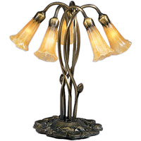 Meyda Tiffany 14931 Amber Pond Lily Novelty Lamps and Accessories, 16.5  Height