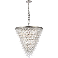 Elegant Lighting 1219D24AS/RC Nordic Collection Pendant Lamp D24  H26  7-Light, Clear