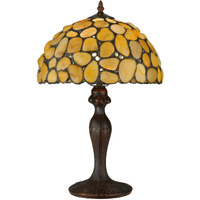 19.5 H Agata Yellow Table Lamp