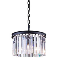 Urban Classic Sydney 3 light Matte Black Pendant Clear Royal Cut Crystal - Finish:Matte Black - Finish:Matte Black - Finish:Matte Black - Finish:Matte Black - Finish:Matte Black Matte Black