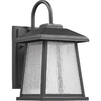 Chloe CH22L51BK12-OD1 Lighting Black 12  Height Transitional LED Textured Outdoor Wall Sconce, 12.3 x 7.05 x 7.87