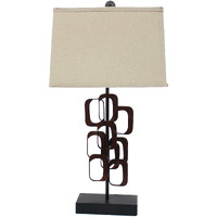 HomeRoots Lighting 13-inch x 15-inch x 31-inch Bronze, Traditional - Table Lamp