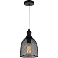 1 Light Down Mini Pendant with Black Finish