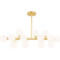 CWI Lighting Arya 16 Light Chandelier ith Satin Gold Finish Fom