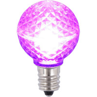 Vickerman G30 LED Purple Bulb E12 Nickel Base .45W, Package of 25