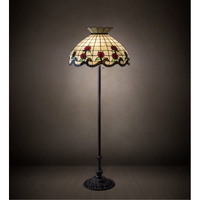 Meyda 228098 Three Light Floor Lamp from Roseborder Collection, 23.00 inches