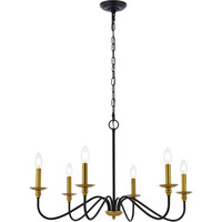 Elegant Furniture & Lighting Rohan Collection 6-Light Chandelier