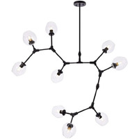 Elegant Lighting Indoor Modern Home Decorative Bright Cavoli 9 Lights Black Chandelier