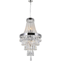 CWI Lighting Vast 6 Light Chandelier ith Chrome Finish Fom