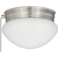 Miseno ML14297 1 Light 8  Wide Flush Mount Bowl Ceiling Fixture with Pull Chain - Brushed Nickel