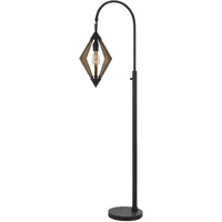 HomeRoots 526278 67 in. Traditional Shaped Floor Lamp Black