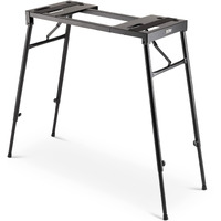 On-Stage KS7150 Platform-Style Keyboard Stand (Setup for Keyboards, Synths, Organs, and Electric Pianos, 230 lb Capacity, Adjustable Height and Width, Folding, Portable, Rubber Feet, Metal, Black)