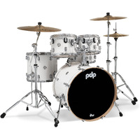 PDP By DW 5-Piece Concept Maple Shell Pack with Chrome Hardware Pearlescent White