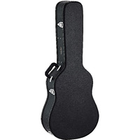 Ortega Guitars Economy Case Full Size Classical Hardshell Case-15 mm Velvet Padding-Black w/Chrome Hardware (OCCSTD)