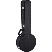 Ortega Guitars Banjo Economy Hardshell Case-15 mm Velvet Padding-Black w/Chrome Hardware (OBJCSTD)