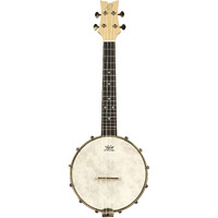 Ortega Guitars, 4-String Banjolele Series Acoustic-Electric Banjo-Ukulele w/Bag, Right (OUBJE90-MA)