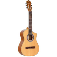 Ortega Guitars Requinto Series 6 String Acoustic Guitar, Right (RQC25)