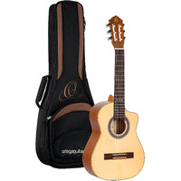 Ortega Guitars Requinto Series Pro 6 String Acoustic Guitar, Right (RQ38)