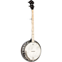 Ortega Guitars Facon Falcon Series 5-String Quilted Maple Resonator Acoustic-Electric Banjo w/Bag, Right (OBJE400TCO)