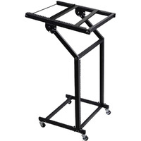 5 Core DJ Mixer Stand 12U Adjustable Rack Mount Rolling Stage Cart Pro Audio Studio Equipment for Homes Offices Stage Music Studios  Wheels - RACK STAND 12U