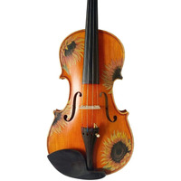 Rozannas Violins Sunflower Deluxe Violin Outfit 1/2 | Includes Bow, Rosin, Case & Strings