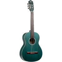 Ortega Guitars 6 String Student Series 3/4 Size Nylon Classical Guitar, Right-handed, Ocean Blue, (RST5M-3/4OC)