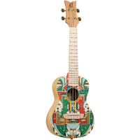 Ortega Guitars, 4-String Art Series Concert Ukulele, Right-handed, Himalaya custom design, (RUAR-HY)