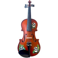 Rozannas Violins Panda Bear Violin Outfit with Stravinsky Quote 1/4 | Ebony Fittings