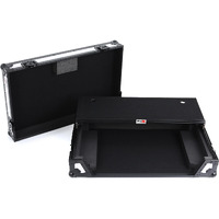 ProX XS-DDJREV7WLTWH ATA Flight Case for Pioneer DDJ-REV7 DJ Controller with Laptop Shelf 1U Rack Space and Wheels - White Black