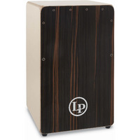 Latin Percussion Woodshop Cajon, Rare Ebony, 19 x 11-1/2 x 11-3/4 (LP1491RE)