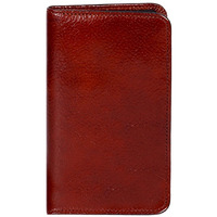 Scully Italian Leather Pocket Telephone/Address Book (Mahogany)