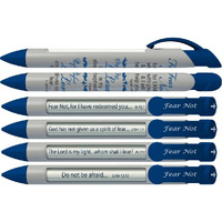 Greeting Pen  Fear Not  Scripture Pens, Scripture Verses ith Rotating Messages, 6 Pen Set (36054)