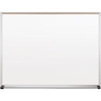 Best-Rite Classroom Deluxe Porcelain Steel Dry Erase Whiteboard, 3 x 4 Feet Magnetic Markerboard with Aluminum Trim & Map Rail (202AC-25)