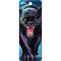 3 D Bookmark (Black Jaguar)