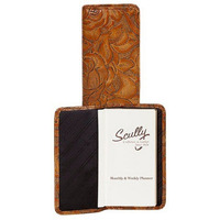 Scully 1008-27 Unisex Leather Pocket Weekly Planner, Brown - 23