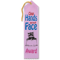 Clean Hands & Face Award Ribbon