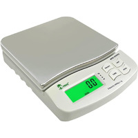 MRB-2500 Mid Resolution Balance Scale - 2500g x 0.1g - LCD Display, Stainless Steel Platter - Ideal for Weighing Powders, Herbs, Jewelry & Small Items