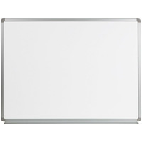 Flash Furniture Cardim 4' W x 3' H Magnetic Marker Board ith Galvanized Steel Backing and Marker Tray