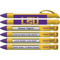 Greeting Pen LSU Tigers Braggin' Rights Rotating Message 6 Pen Set 20513